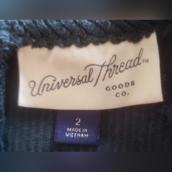 Universal Thread Green Corduroy Puff Sleeve Dress - Picture 13 of 15